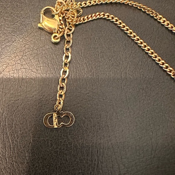 Authentic Dior Gold Necklace with Crystal Zirconia - Picture 3 of 3